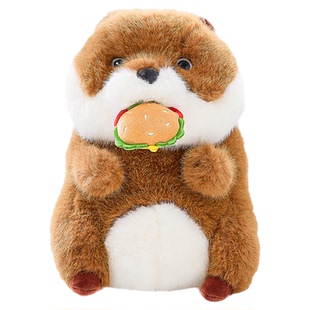 TheGreenParty贪吃土拨鼠毛绒玩偶公仔儿童生日礼物拉线玩具娃娃