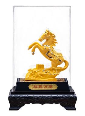 绒沙金前程万里马摆件金马工艺品
