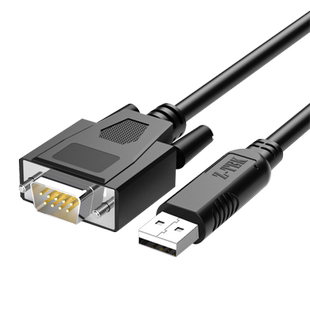 Z-TEK力特工业级USB转RS232串口线9针英国FT232芯片双屏蔽自供电超长10米20m连接延长数据线DB9接头COM口九针