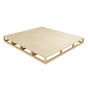 新款实木硬床板1.8米床架排骨架护腰硬板床简约榻榻米酒店定制床