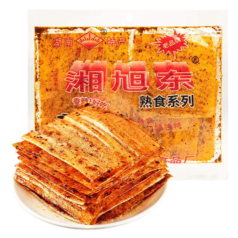 湘旭东大辣片香辣豆皮湖南特产老实大辣片辣条大包儿时怀旧零食