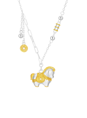 【圣诞礼物】周大生生肖马项链