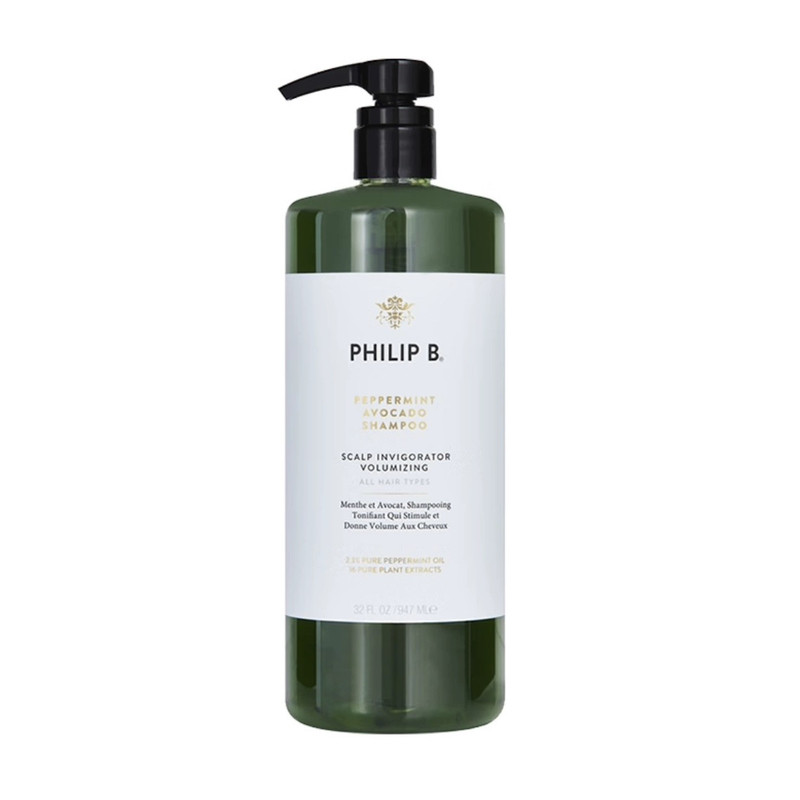 Philip B裴利毕薄荷鳄梨洗发水无硅油清爽蓬松控油男女专用947ml