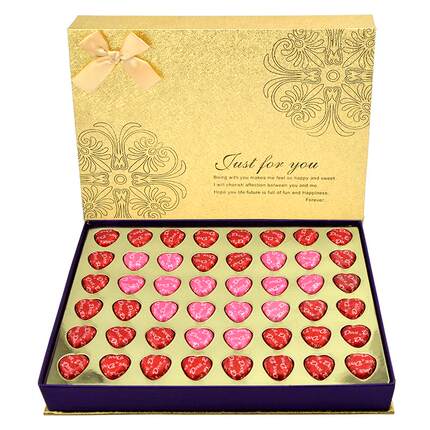 德芙巧克力礼盒装520情人节礼物送女友老婆儿童生日礼品爱心糖果