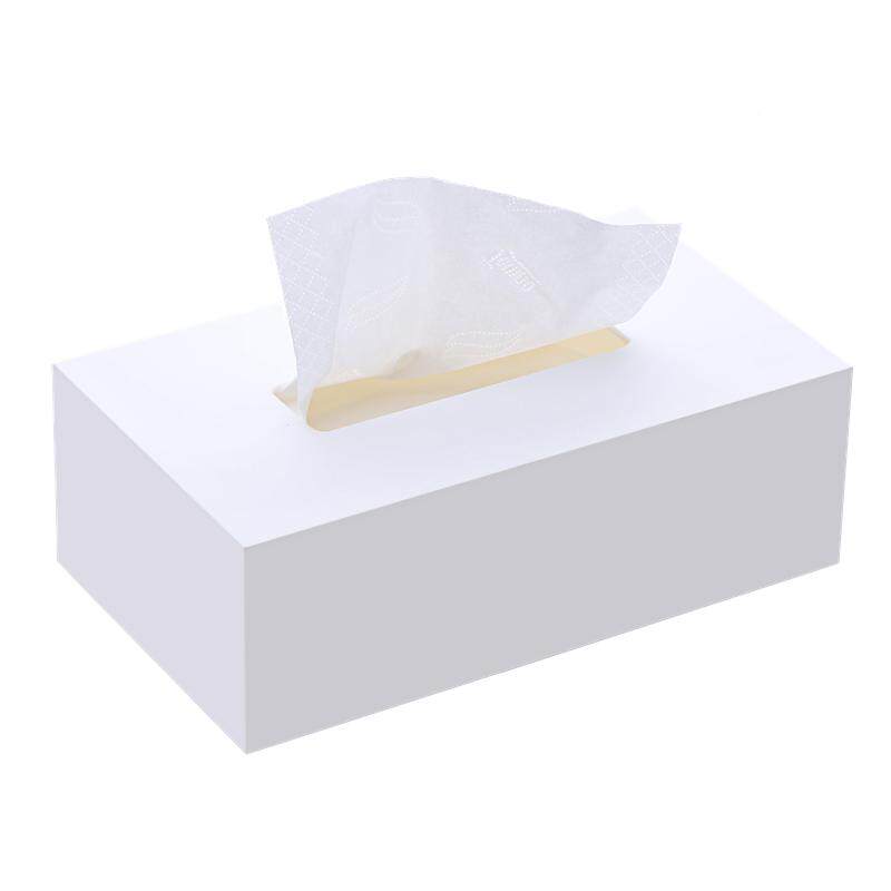 亚克力高档餐厅纯白纯黑抽纸盒