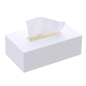 亚克力高档餐厅纯白纯黑抽纸盒