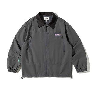 KXLFCHN空穴来风 日系潮牌猎装夹克男女秋冬宽松休闲翻领工装外套