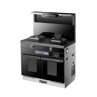 华美火星人集成灶750mm小户型家用消毒柜一体灶蒸烤箱油烟机公寓