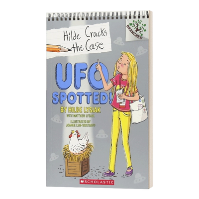 英文原版 Hilde Cracks the Case #4 UFO Spotted! HILDE探案4 小记者希尔德 学乐大树系列 儿童读物 英文版 进口英语原版书籍