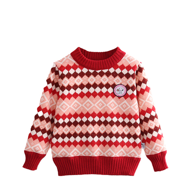 史努比毛衣秋冬女童针织保暖加绒