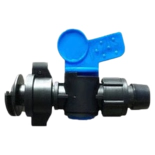 旁通阀16滴灌带阀门16滴管开关滴灌管管接头锁母直通阀 外丝阀