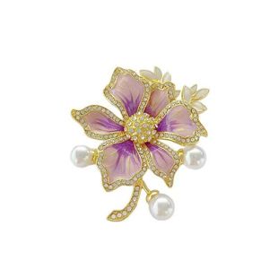 新款国风紫丁香花朵精致胸针时尚气质配饰胸花复古高档旗袍别针