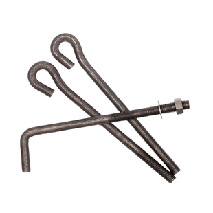 地脚螺栓螺杆预埋件国标结构帽带钩地角锚脚固定螺丝M16m18M30M36