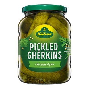 冠利酸黄瓜俄罗斯风味德国进口腌制黄瓜汉堡三明治俄式酸青瓜罐头