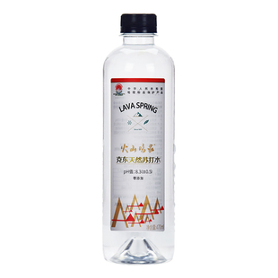 火山鸣泉克东天然苏打水弱碱无汽无糖矿泉饮用水330/470毫升整箱