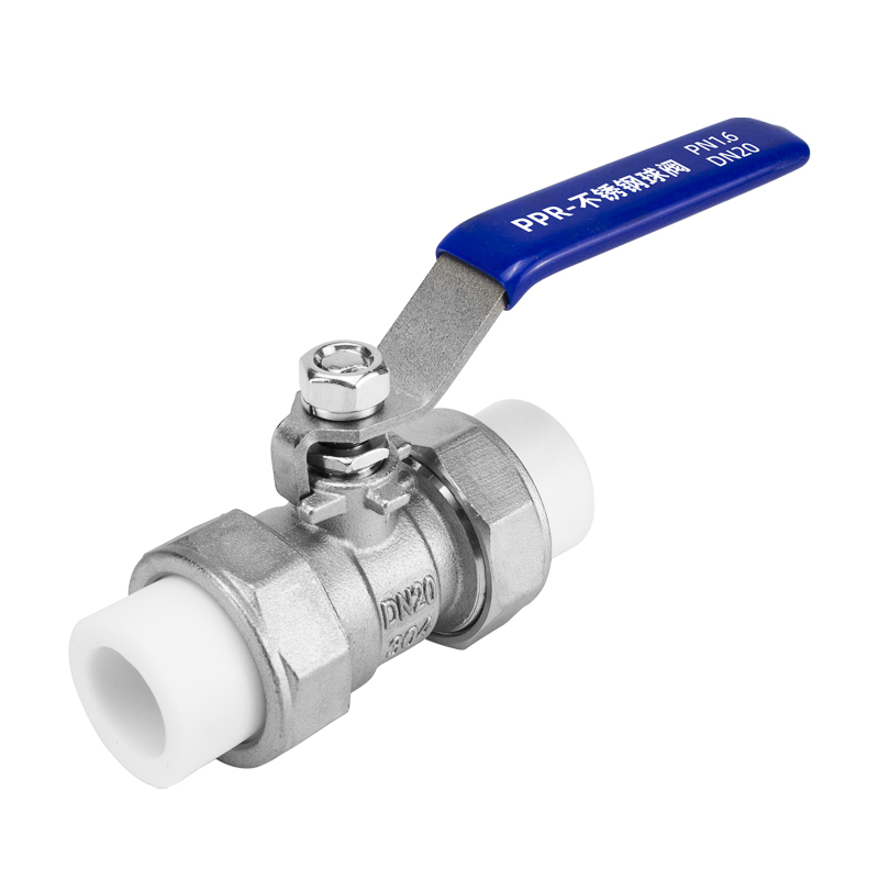 不锈钢PPR双活接球阀热熔焊接自来水管管件水暖开关阀门DN20-DN90