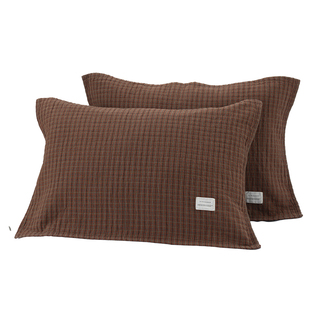 日系一等品枕巾2025新款纯棉可固定100全棉防头油简约a类纱布垫巾