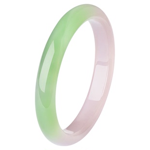 周大生素玉玉髓手镯女款婉约气质设计新中式镯子生日礼物送女友