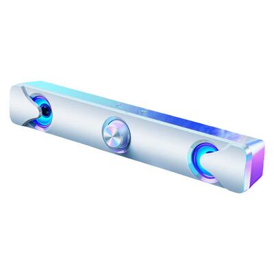赛达长条式2.0电脑音响带麦克风