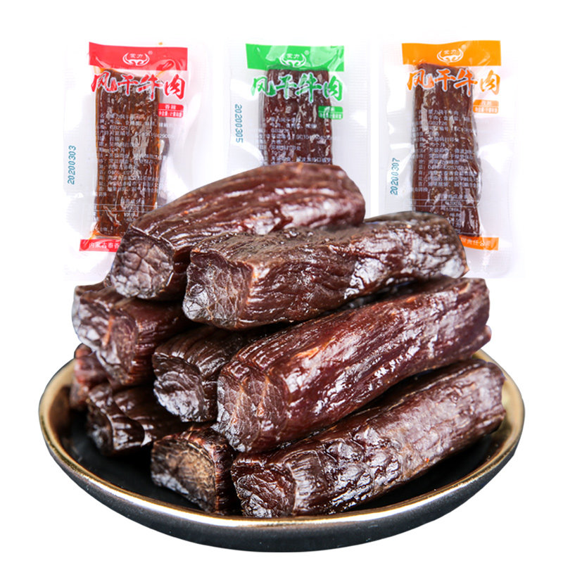 牛肉干 蒙力内蒙古风干牛肉干手撕独立小包装500g1斤特产零食原味