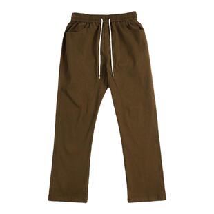 NO BURGER 高弹力松紧微喇休闲裤美式高街宽松大码显瘦长裤男