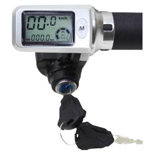 电动车36V48V加速带电门锁液晶屏带电量显示速度码表里程调速转把