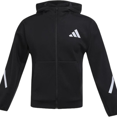 Adidas/阿迪达斯正品2025大童连帽运动经典休闲户外外套JL9281