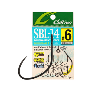 日本进口欧纳鳟鱼亮片路亚溪流管付无倒刺SBL-14细条鱼钩12359