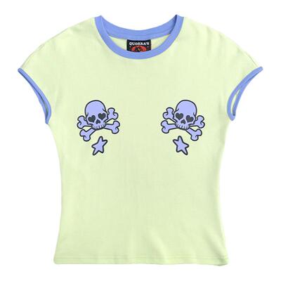 超短袖甜美朋克星星骷髅纯棉男女