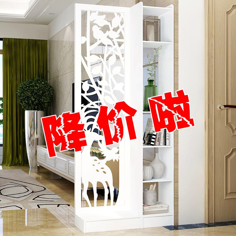 屏风隔断客厅新中式入户进门简约现代玄关置物架创意装饰轻奢遮挡