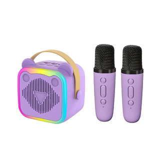 Portable Bluetooth speaker system with microphone karaoke