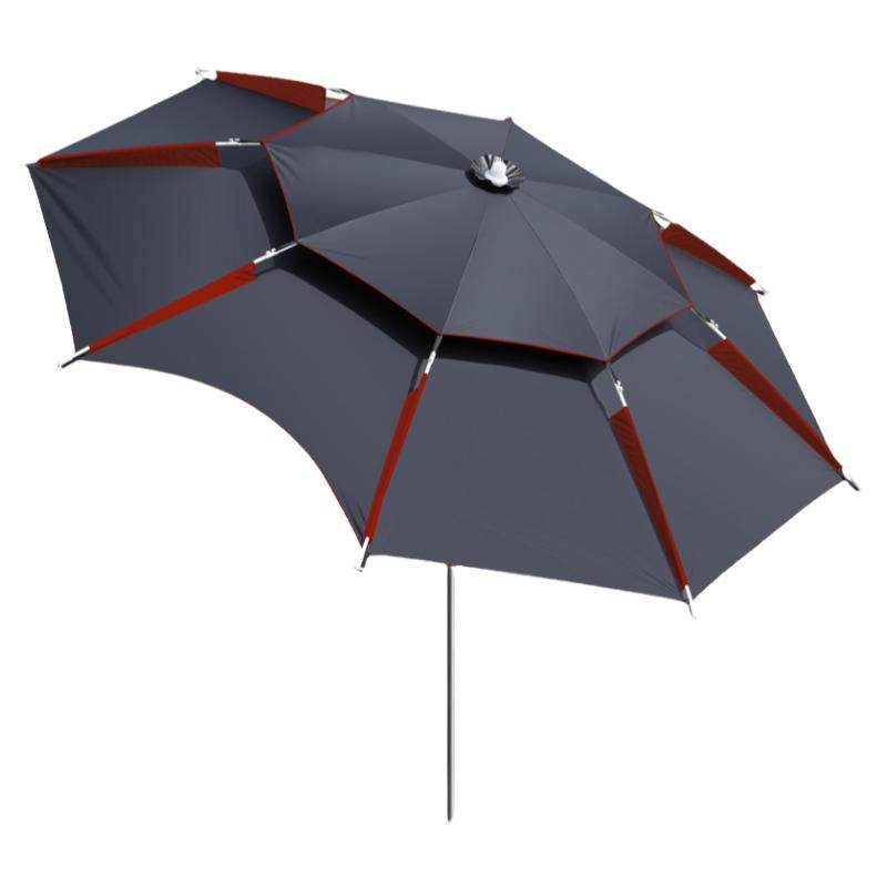 万向钓鱼伞加厚布防暴雨户外