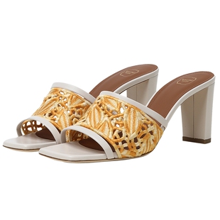 IT MALONE SOULIERS女款高跟凉拖鞋成熟时髦编织绊带高跟鞋045DEM