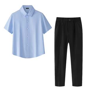 六一儿童演出服夏短袖泰式校服班服男女童毕业照大合唱朗诵团体服