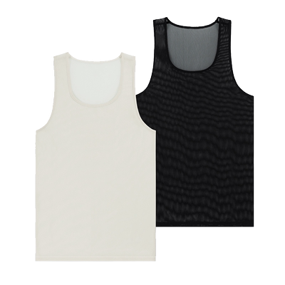 C-IN2镂空网纱运动透气男士T恤