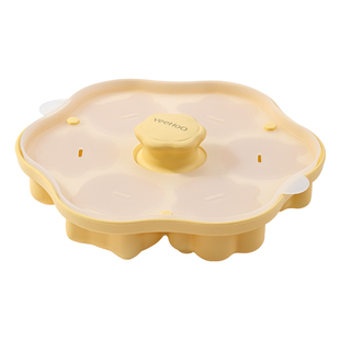 英氏宝宝辅食蒸糕模具食品级猫爪硅胶工具婴儿可蒸煮蛋糕布丁磨具