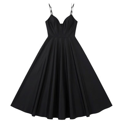 大摆夏季性感深V吊带连衣裙