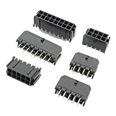 MX3.0立式直插小5557 180度直脚双排接插件带扣 针座2P4P12P -24P