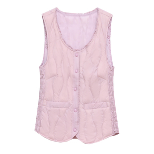 羽绒服马甲女士秋冬季新款修身显瘦时尚轻薄保暖马夹背心坎肩内胆