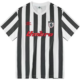 【姜思达同款】umbro茵宝短袖新款条纹复古球衣足球夏装上衣T恤衫