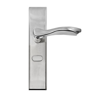 永佳福卧室可调门锁不锈钢静音锁具免改孔房间木门锁把手通用型