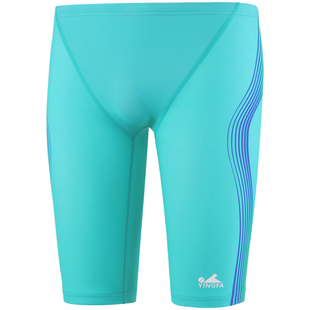 yingfa英发五分泳裤男新款防尴尬大码男士专业训练装备及膝游泳裤