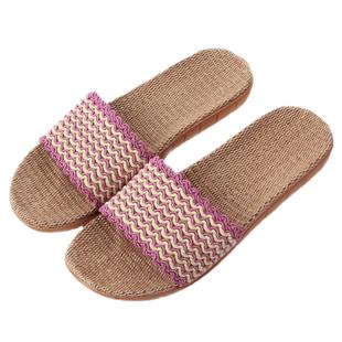 小香风拖鞋亚麻居家室内情侣可爱夏女地板棉麻厚底麻拖日式凉托男