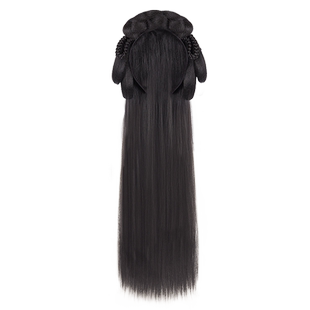 古装汉服假发包一体式发箍全头套头饰女古风唐代假发日常盘发发髻