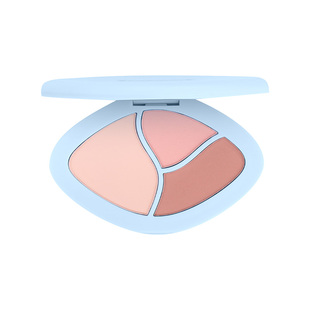 蓝玛纯净彩妆敏肌孕妇腮红新款免卸三色腮红盘粉膨胀收缩氛围一体