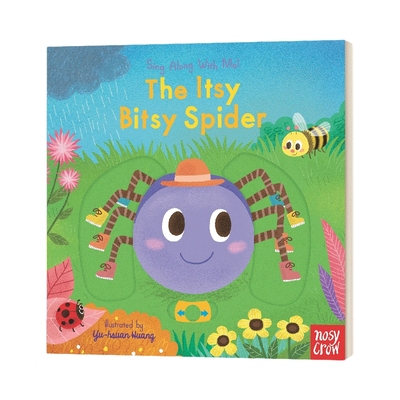 英文原版 The Itsy Bitsy Spider Sing Along with Me! 童谣机关操作书-可爱的小蜘蛛 纸板书 英文版 进口英语原版书籍