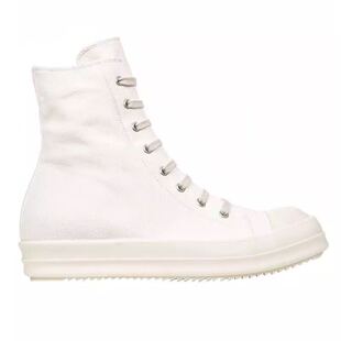 Rick RO鞋高帮白色副线新款厚底拉链潮鞋暗黑先锋高街风男女潮鞋