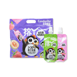 【果冻零食礼包】益生菌果味吸吸冻多口味混合解馋年货礼物袋装