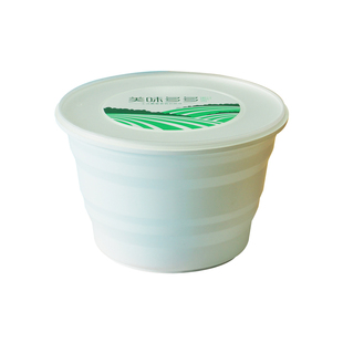 君子风打包盒汤面分离碗一次性餐盒防盗锁扣灰色1250毫升1750ml