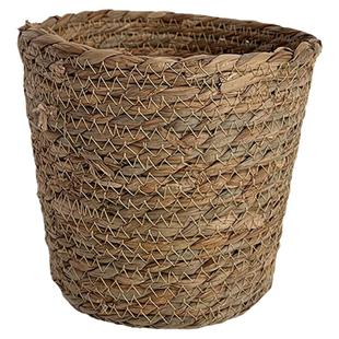 芯苼 仙子之吻草编小熊抱抱桶鲜花束插花桶花艺包装diy资材田园风